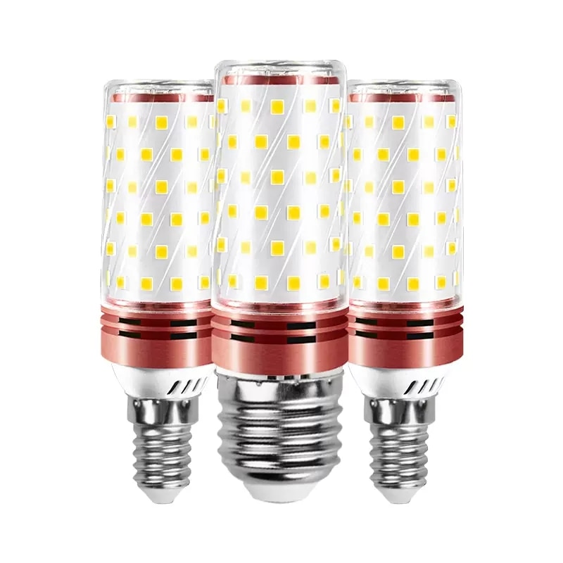 LED 전구 E14 촛불 조명 옥수수 전구, 홈 장식 샹들리에 조명용 LED 램프, 220V, 110V, E27